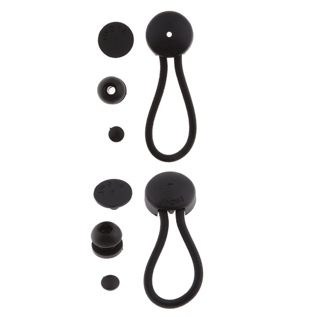 Camping - Ball Bungee Cords Black Color Plastic