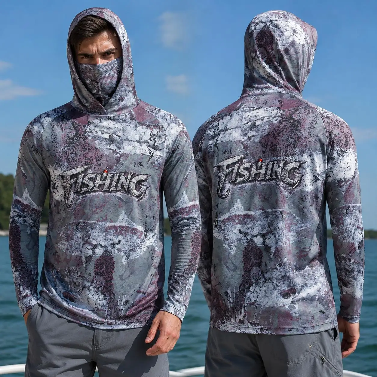 Fishing Shirt Hooded Men Fishi - огляд і ціна Fishing