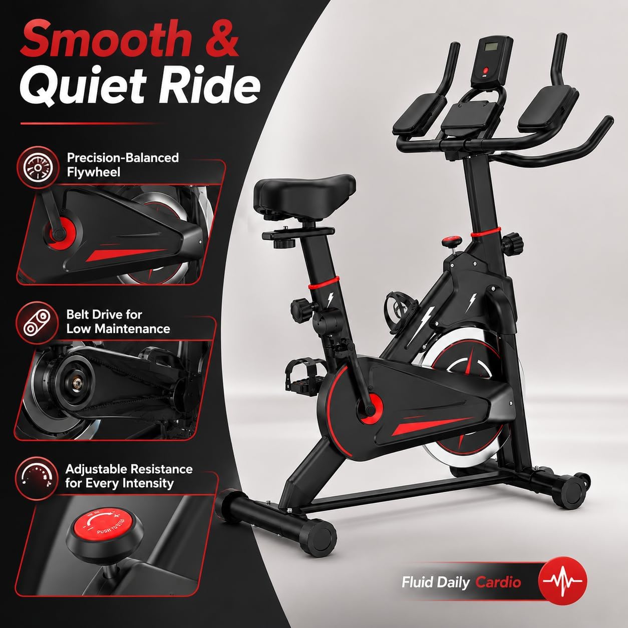 Indoor Magnetic Exercise Bike, - огляд і ціна Exercise Bike Magnetic Resistance